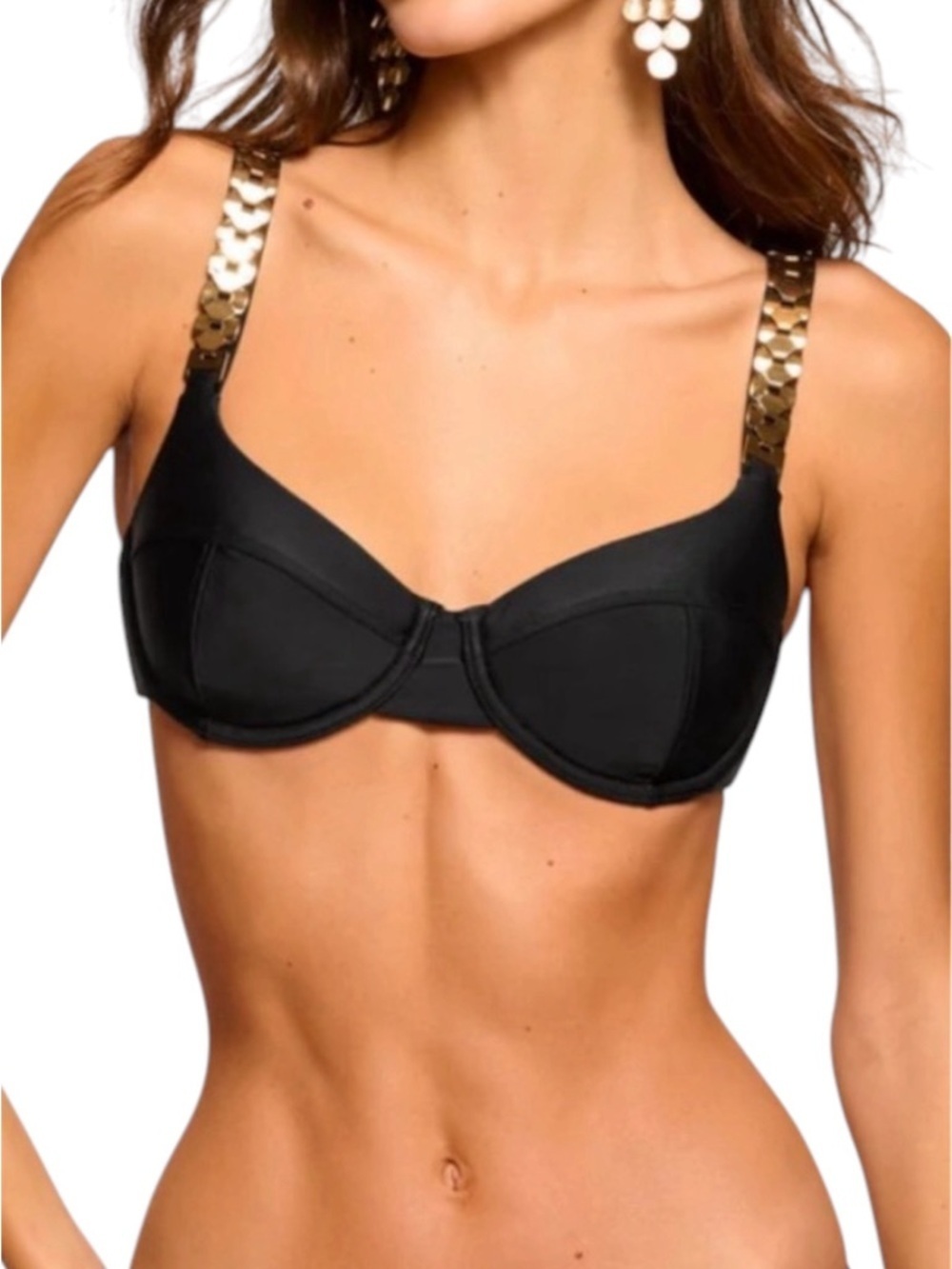 Ramy Brook Black Size XS Blaise Bikini Top New with Tag
